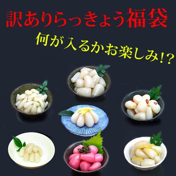 【送料当社負担】【訳アリ】おまかせ霧島らっきょう80g×5袋