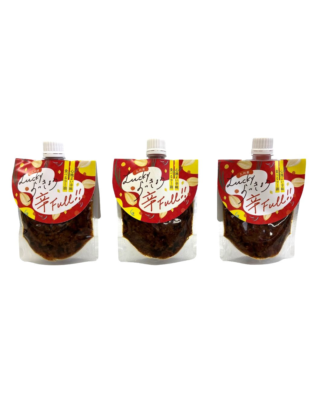 【送料当社負担】Lucky らっきょう　辛FULL　120ｇ×3本セット