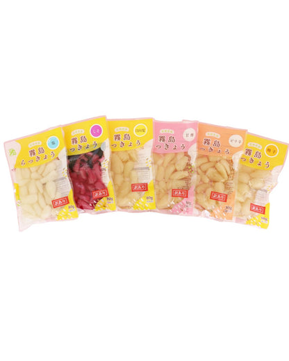 【送料当社負担】【訳アリ】おまかせ霧島らっきょう80g×5袋