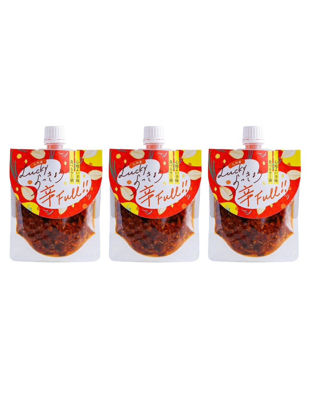 【送料当社負担】Lucky らっきょう　辛FULL　120ｇ×3本セット