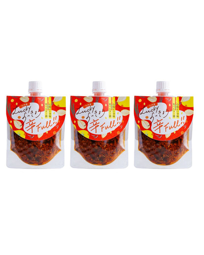 【送料当社負担】Lucky らっきょう　辛FULL　120ｇ×3本セット
