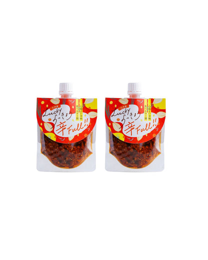 【送料当社負担】Lucky らっきょう　辛FULL　120ｇ×2本セット