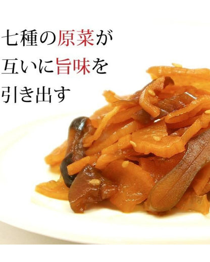 【送料当社負担】こだわり霧島本干し福神漬 6枚セット