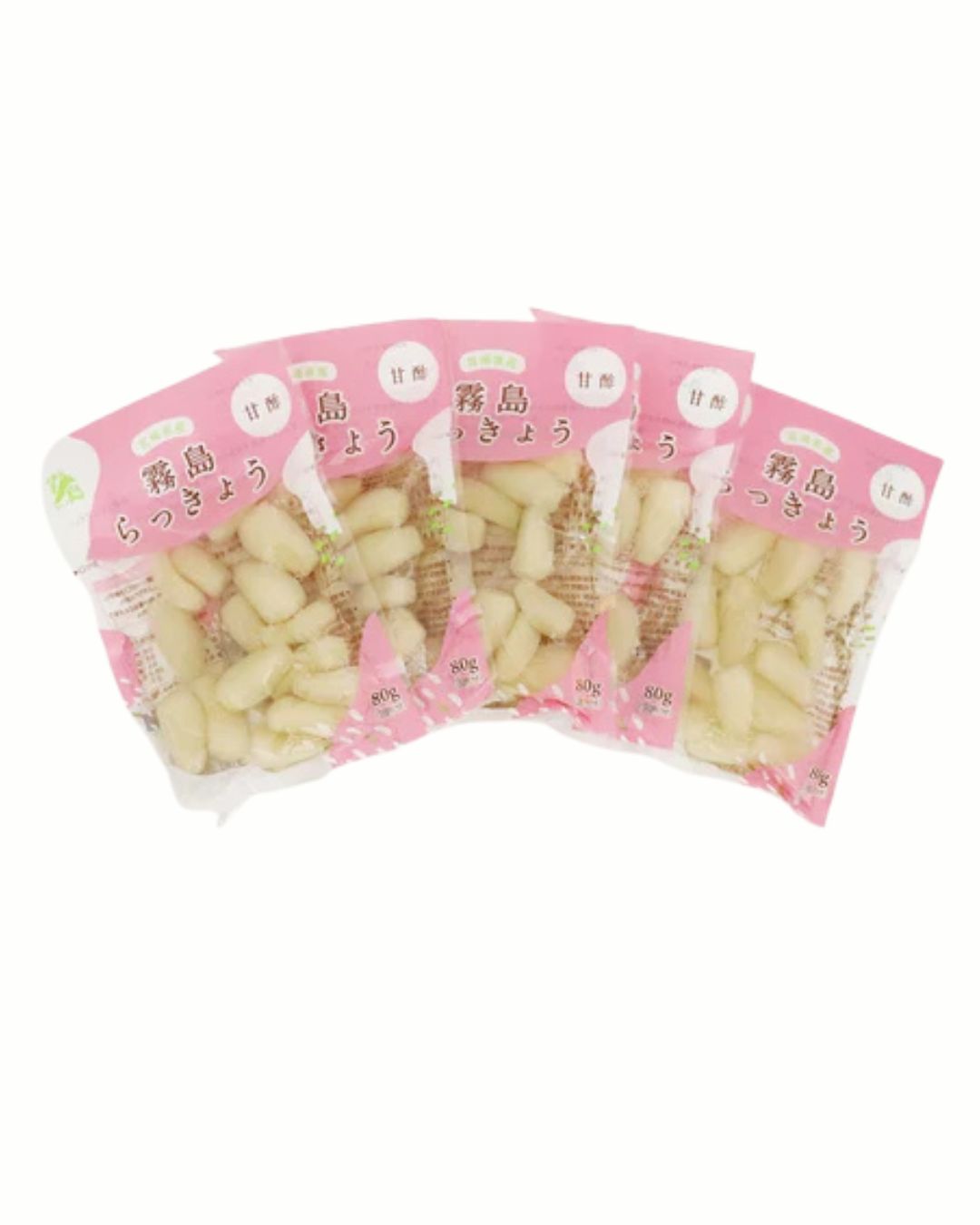 【送料当社負担】霧島らっきょう 甘酢漬 80g×5枚セット