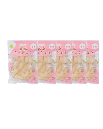 【送料当社負担】霧島らっきょう 甘酢漬 80g×5枚セット