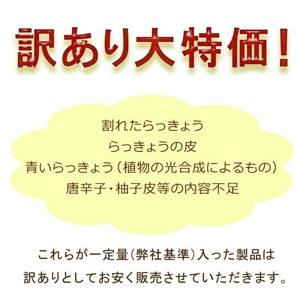 【送料当社負担】【訳アリ】おまかせ霧島らっきょう80g×5袋