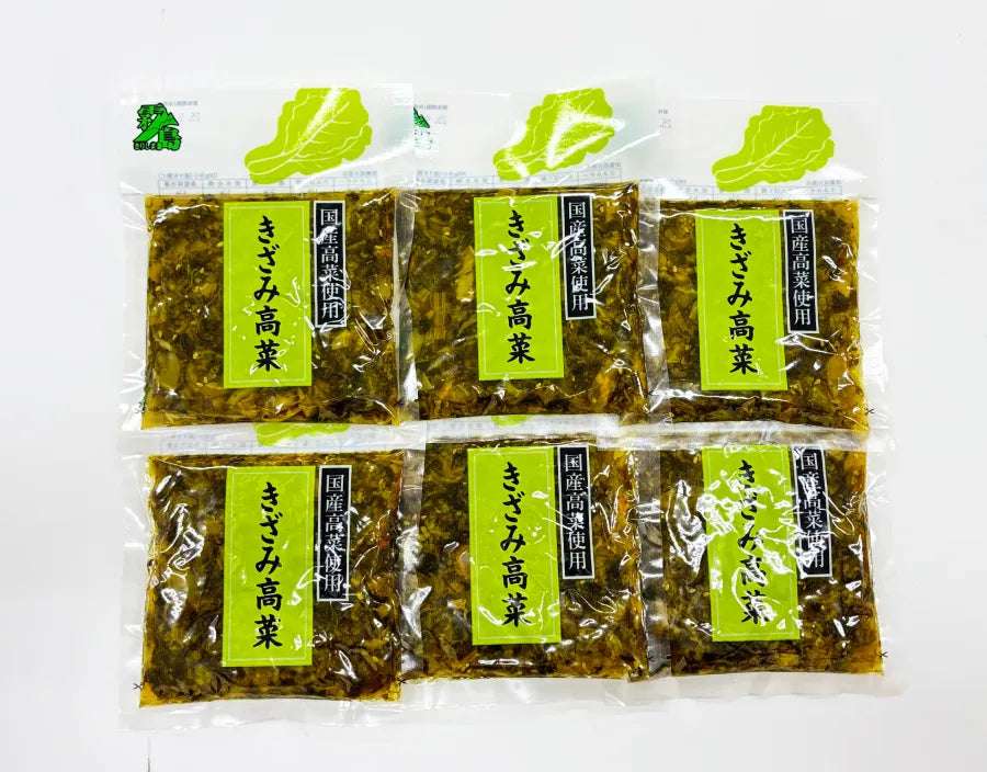 【送料当社負担】霧島きざみ高菜 6枚セット
